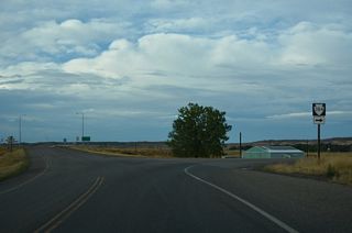 S-384 begins along Old U.S. 87/212 east from Business Loop I-90.