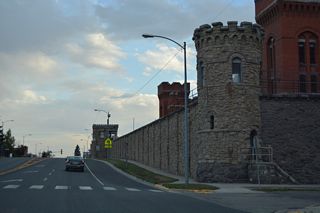 The Old Montana Prison &amp; Auto Museum lines the west side of Business Loop I-90 between Pennsylvania Avenue and Conley Avenue.