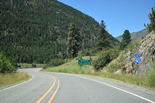 Business Loop I-90/S-507 lower from Alberton to the diamond interchange at Exit 75.