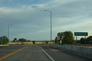 I-90/U.S. 87 head south from Hardin to Sheridan, Wyoming.