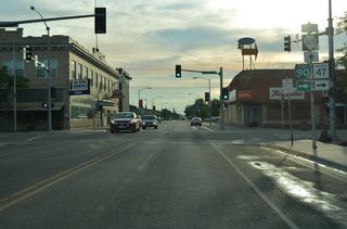 Business Loop I-90 combines with MT 47 north along Center Street while S-313 lines 3rd Street W west through Downtown Hardin 0.77 miles to Mitchell Avenue at Old Highway 87.