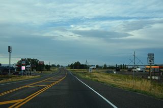 Following the Bighorn River, MT 47 extends 28.65 miles north from I-90/Business Loop I-90 to Interstate 94 east of Custer.