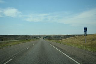 I-94/U.S. 12 west cross Moon Creek beyond mile marker 128.