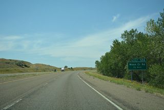 A diamond interchange joins I-94/U.S. 12 west with Moon Creek Road at Exit 126 between Road 616 and Old U.S. 10/12/312 (Radar Base Road).