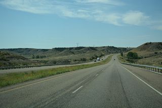 I-94/U.S. 12 west at Lignite Creek.