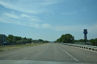 I-94/U.S. 12 advance southwest from the Miles City limits to cross the Tongue River.