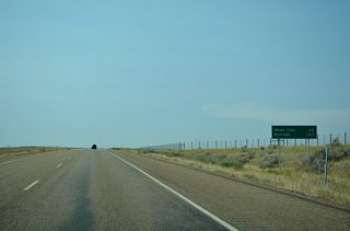 A sparsely populated 20 mile stretch leads Interstate 94 west to Miles City.