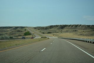 Interstate 94 west crossing Dixon Creek.