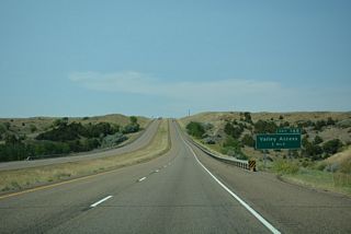 Exit 148 connects Interstate 94 with Valley Drive E (Old U.S. 10) west to farmland along the Yellowstone River.