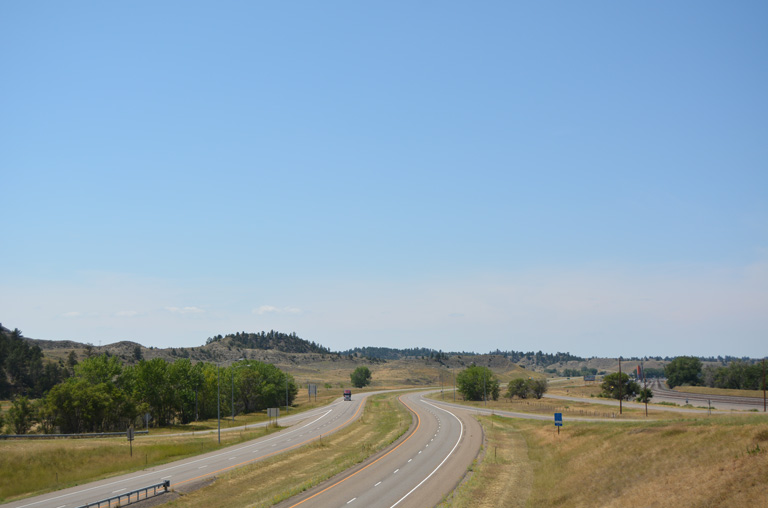 Interstate 94 west of U.S. 12 and Forsyth, Montana