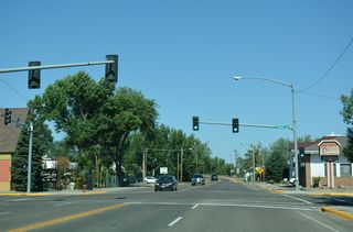 Towne Street west next intersects Meade Avenue in Glendive.