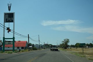 Business Loop I-94 (Valley Drive) enters the Miles City limits west just ahead of Sewell Avenue.