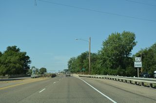 MT 200S branches west from Business Loop I-94 along Alder Avenue by the Forest Park neighborhood in West Glendive.
