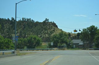 The roadway dead ends south of the eastbound entrance ramp taking U.S. 12 onto Interstate 94.