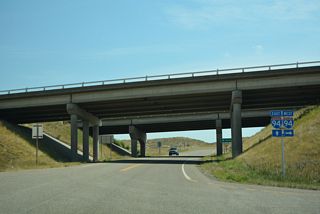 S-311 ends south at a diamond interchange (Exit 67) with Interstate 94.
