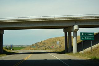 Interstate 94 travels southwest from S-311 to Custer, Ballantine and Lockwood.