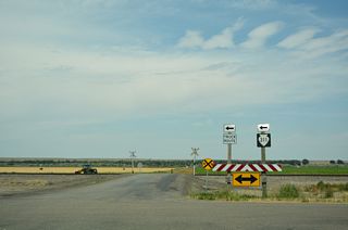 S-311 turns west onto Pioneer Avenue at Old Highway 10.