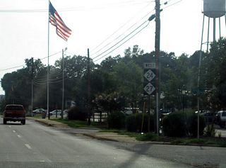 Following West Main Street outward from downtown Biscoe along NC 24/27 west.