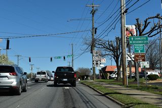 NC 274 (Bessemer City Road) travels east from Bessemer City and West Gastonia to meet U.S. 29/74 (Franklin Boulevard) across from W Garrison Boulevard (SR 2466).