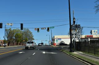 U.S. 321 south leads to York, South Carolina.