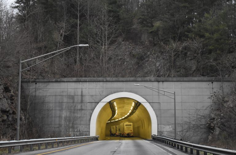 I-40 east at Dry Gap Ridge Tunnel in North Carolina