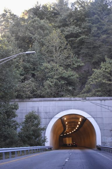 I-40 east at Hurricane Mountain Tunnel