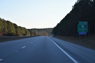 A diamond interchange at Exit 4 joins Interstate 42 with NC 36 west and Veterans Parkway. Veterans Parkway was previously NC 42. It was renumbered as NC 36 to reduce motorist confusion with I-42.