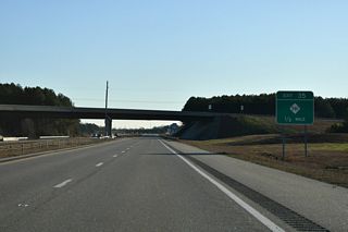 I-42 meets NC 581 at a parclo interchange (Exit 35) a half mile beyond the separation with U.S. 70 at Exit 350.