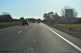 Future Interstate 42 corridor sign posted along U.S. 70 east of the Johnston County line and Luby Smith Road (SR 1229) south.