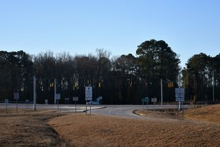 Peedin Street Extension (SR 2308) runs 0.43 miles east from U.S. 70 Business to Peedin Road (SR 2309). Woods Road (SR 2513) stems 1.34 miles south from the off-ramp at Exit 337 to Crocker Road (SR 2512).