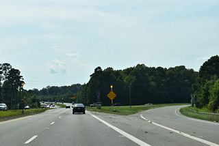 U.S. 70A travels 6.94 miles west to U.S. 70 near Interstate 95.