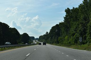 U.S. 70 west of W Oak Street (SR 1929). The at-grade intersection with SR 1929 is the last to be eliminated before Interstate 42 can be extended east to Selma.