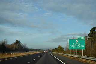 NC 42 runs southwest from U.S. 70 Business in Clayton to U.S. 70 / Future I-42 at Exit 320.