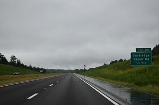 Cartledge Creek Road continues 11.7 miles north from I-73/74 to NC 73 near Covington.