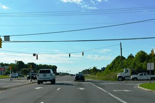 Wesley Chapel-Stouts Road angles southwest from U.S. 74 to Old Charlotte Highway. Sardis Church Road extends northeast to Unionville-Indian Trail Road ahead of the Monroe Bypass (U.S. 74 Bypass Toll).