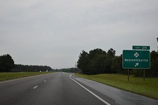 Multi State Route 38 travels 15.0 miles south from I-74/U.S. 74 into the Bennettsville, South Carolina city limits.