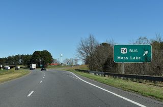 U.S. 74 Business follows Shelby Road east to King Street through the city of Kings Mountain.