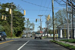 Piedmont Avenue extends two blocks south from NC 216 (Battleground Avenue) to King Street.