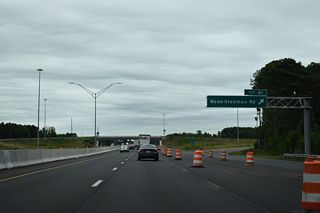 Exit 61 leaves I-95 north for Wade-Stedman Road (SR 1815). SR 1815 connects with U.S. 301 at Church Street (SR 1714).