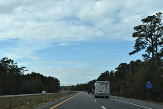 Interstate 140 confirming marker posted west of NC 133.