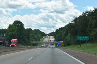 Interstate 285 is the John M. Gold Freeway leading south from Winston-Salem.