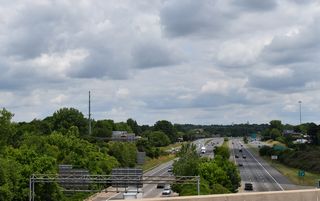 I-77/U.S. 21 north of the systems interchange with Interstate 485.