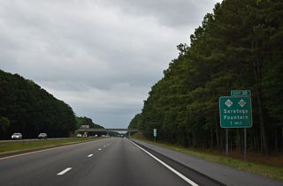 NC 111/222 overlap north through Eureka, Stantonsburg and Saratoga to a point just north of Interstate 587 at Exit 35.