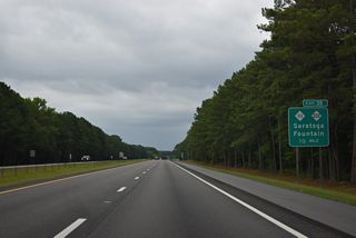 NC 222 continues east from Exit 35 and NC 111 to U.S. 258 at the town of Fountain.