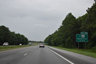 Formerly part of NC 121, SR 1367 links Interstate 587 with parallel U.S. 264 at forthcoming Exit 42. Truncated north of I-587, NC 121 previously stretched 11.90 miles northeast from Exit 42 to NC 43 near Falkland.