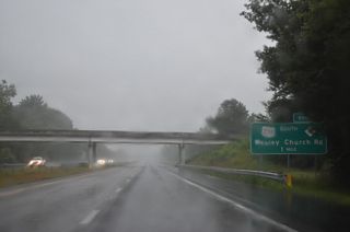 U.S. 258 overtakes Wesley Church Road (former SR 1221) south from the succeeding exit. NC 121 was realigned east from SR 1351 onto Wesley Church Road north.