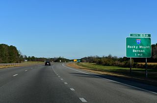 I-587/795-U.S. 264 advance north to a cloverleaf interchange (Exit 18) with Interstate 95.