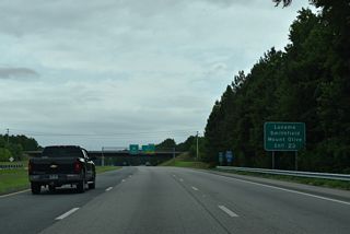 Lucama lies southwest from I-795 along U.S. 301. Mount Olive is along U.S. 117 south, midway between Goldsboro and Interstate 40.