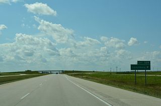 The unincorporated community of Lynchburg is seven miles to the south of Exit 328 along 153rd Avenue SE at Cass County Route 6.
