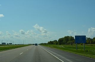 I-94/U.S. 52 run along the south side of Maple River Golf Club west to a truck parking area.